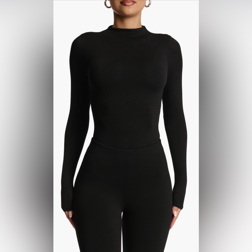 Naked Wardrobe Classic Black Bodysuit